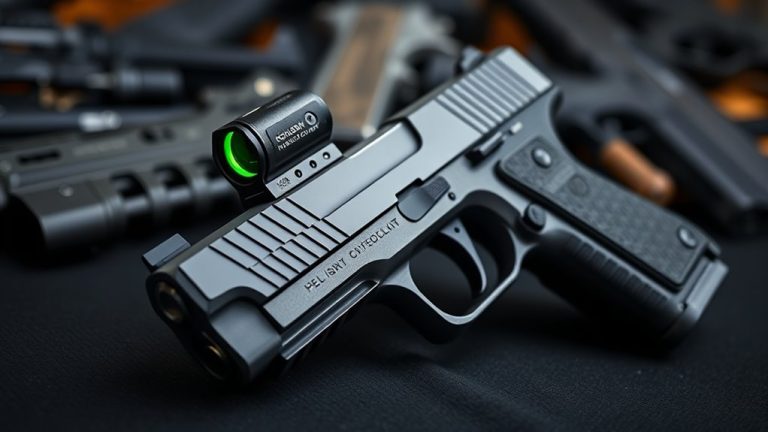 top pistol green dot sights