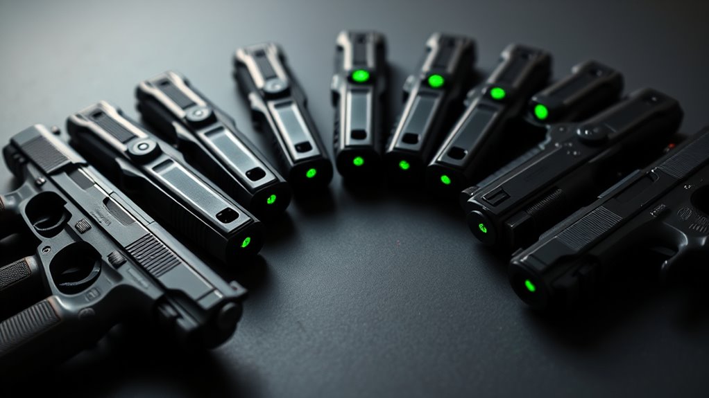 top pistol green dot sights
