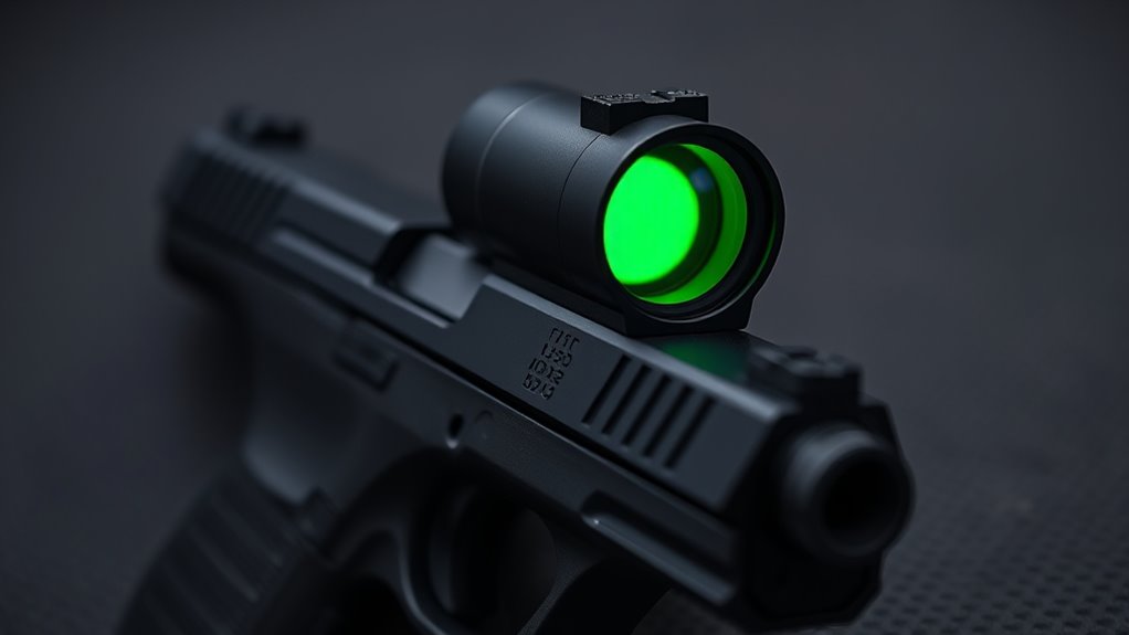top pistol green dot sights