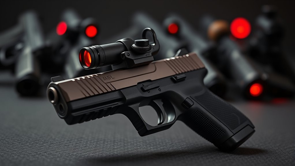 top pistol red dots