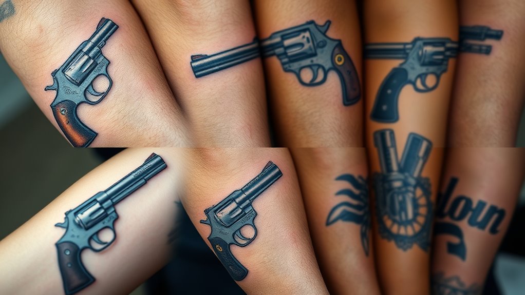 top pistol tattoo ideas