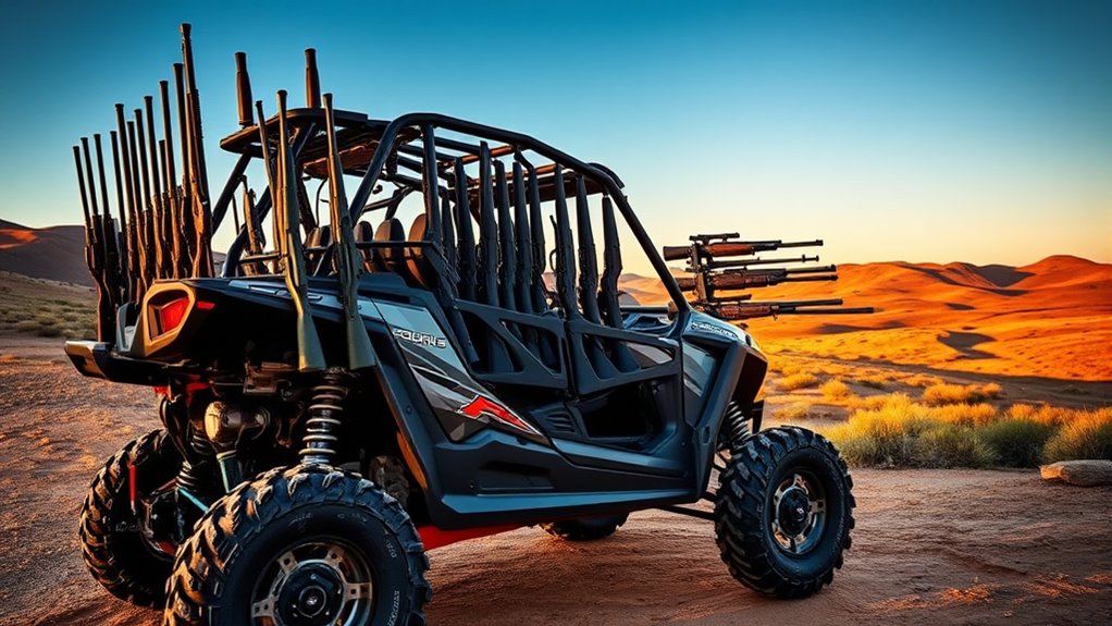 top polaris rzr gun racks