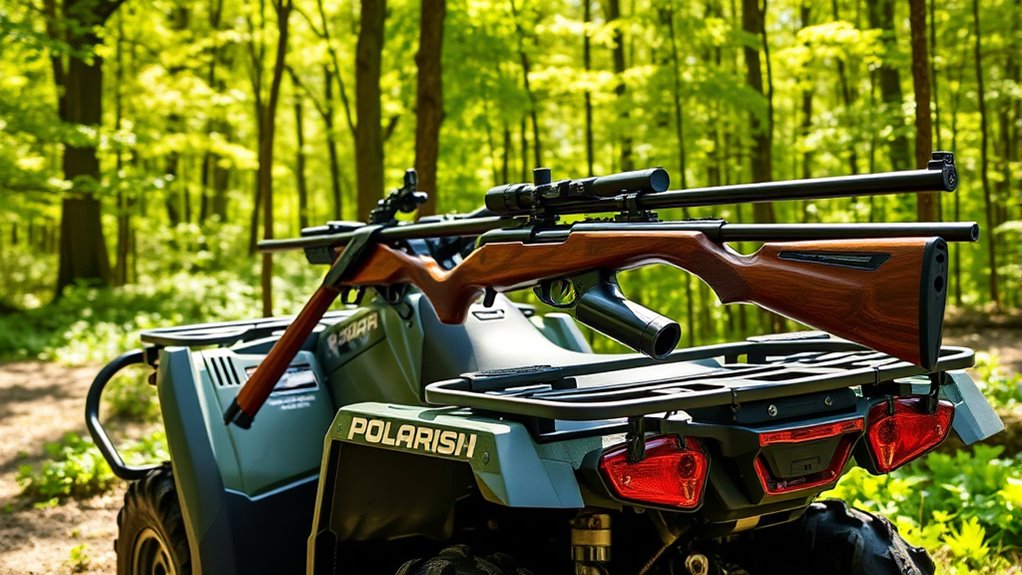 top polaris sportsman gun racks
