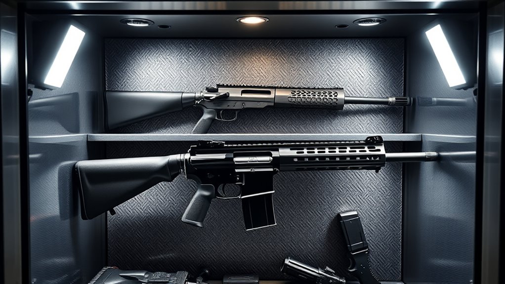 top rechargeable gun safe lights