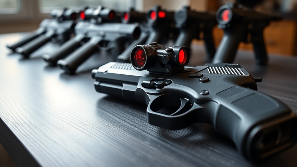top red dot air pistol sights