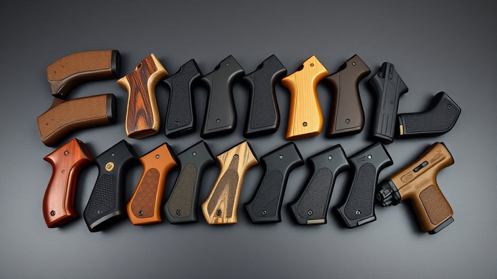 top right handed pistol grips
