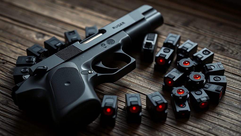top ruger 57 red dots