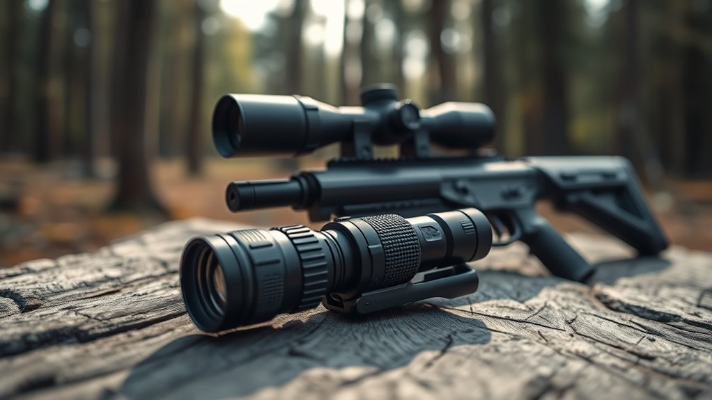 top scope mounted flashlights