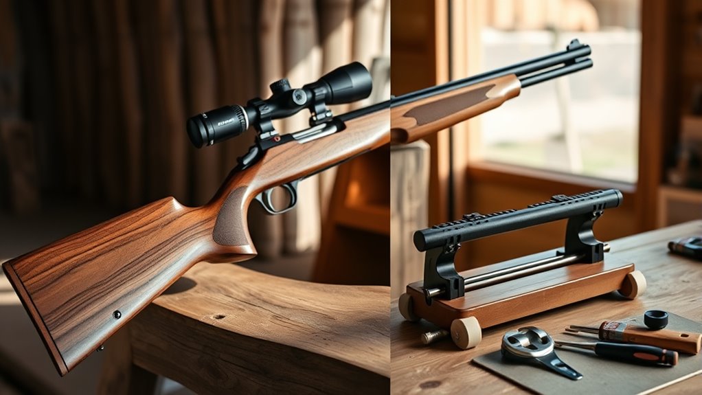 top shooting cleaning rests