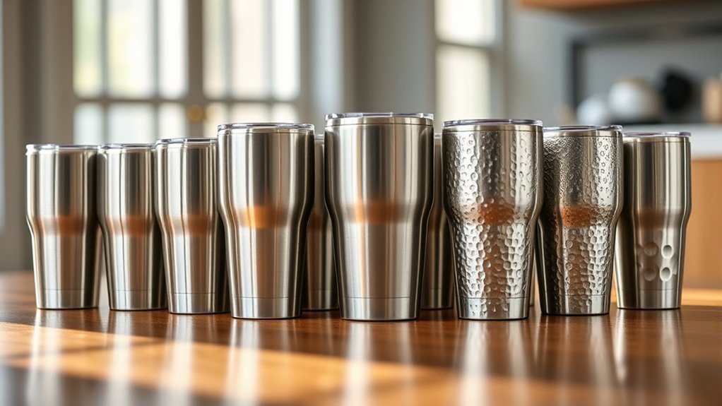 top stainless steel tumblers