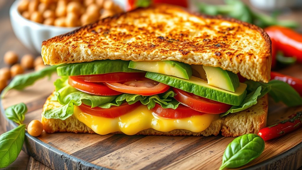 top vegan toasted sandwiches