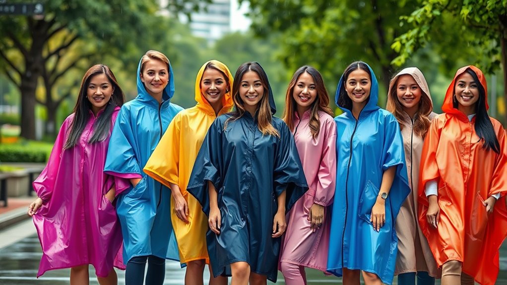 top women s rain ponchos