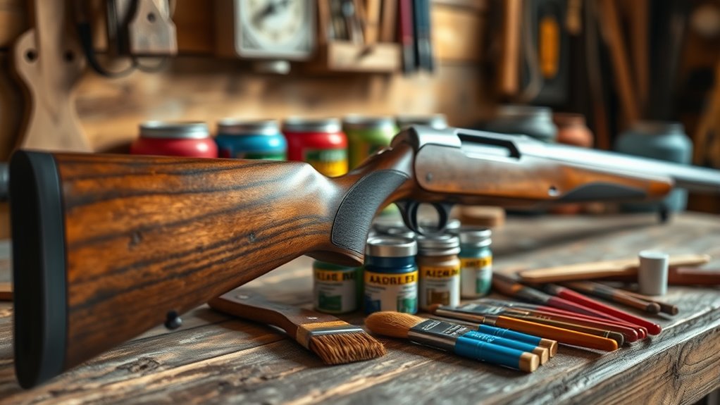 top wood gun stock paints