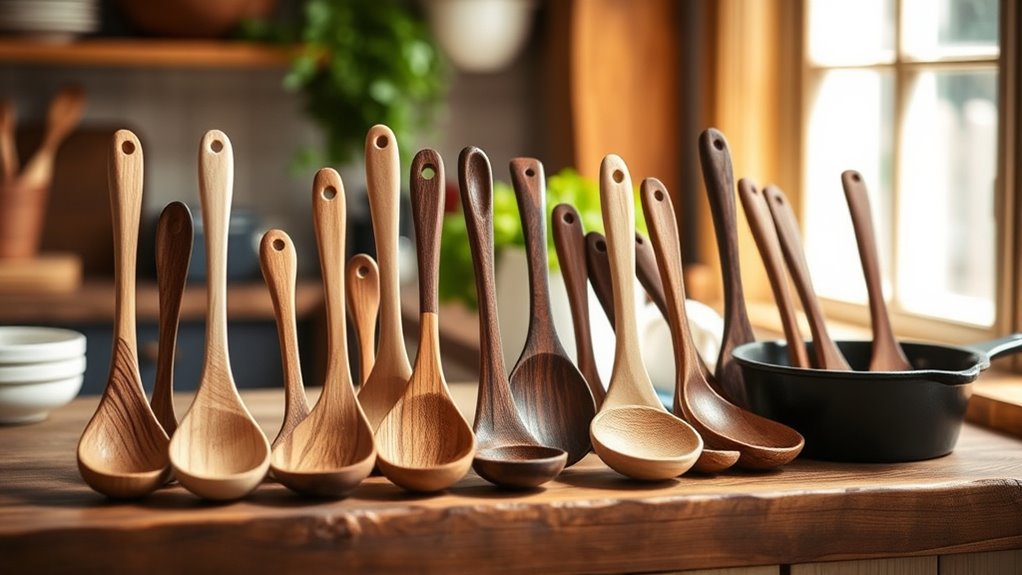 top wooden cooking spoons