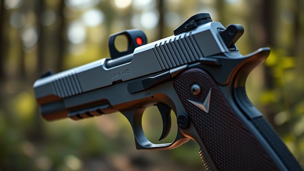 top zero distance pistol red dots