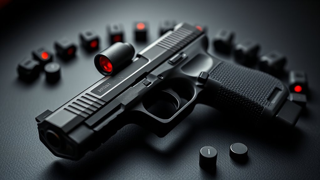 top zero distance red dot sights