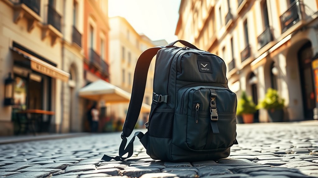 travel backpack size and features