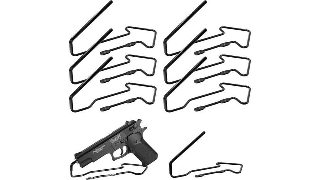 vinyl coated steel pistol stand