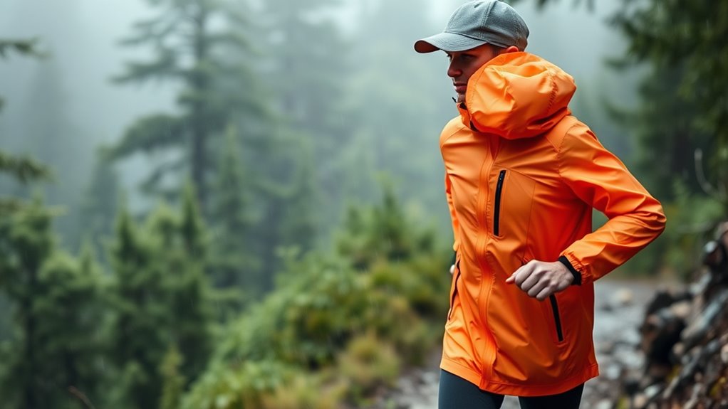 waterproof breathable trail jacket
