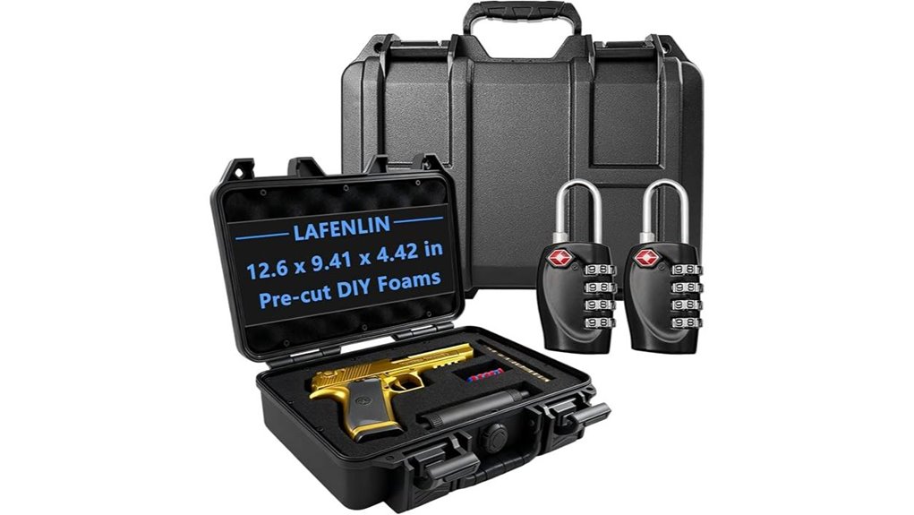 waterproof lockable gun case
