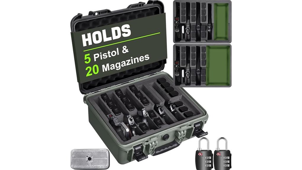 waterproof tsa pistol case