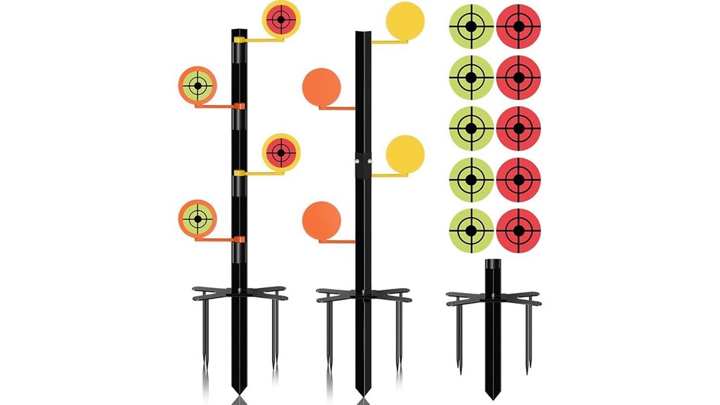 white dueling tree target