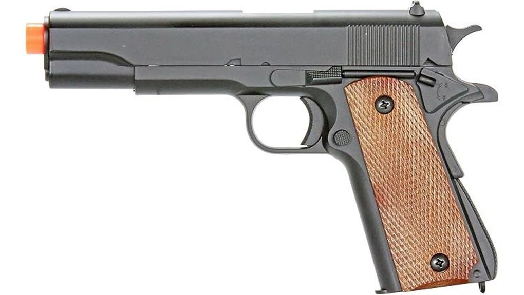 wood colored bbtac 1911 pistol