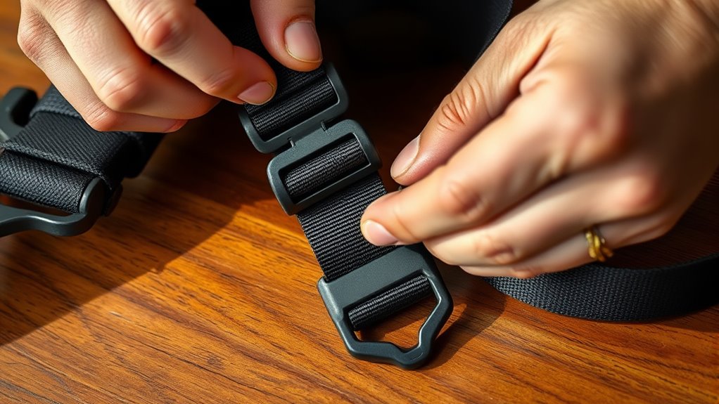 adjust sling length securely