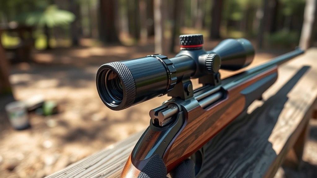 adjusting rifle scope easily