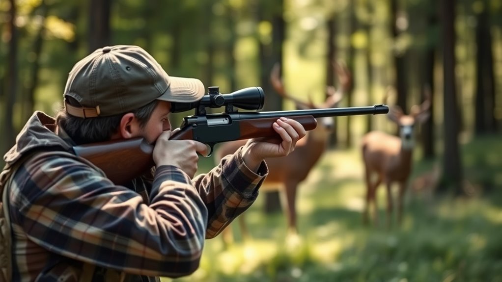 aim behind front shoulder