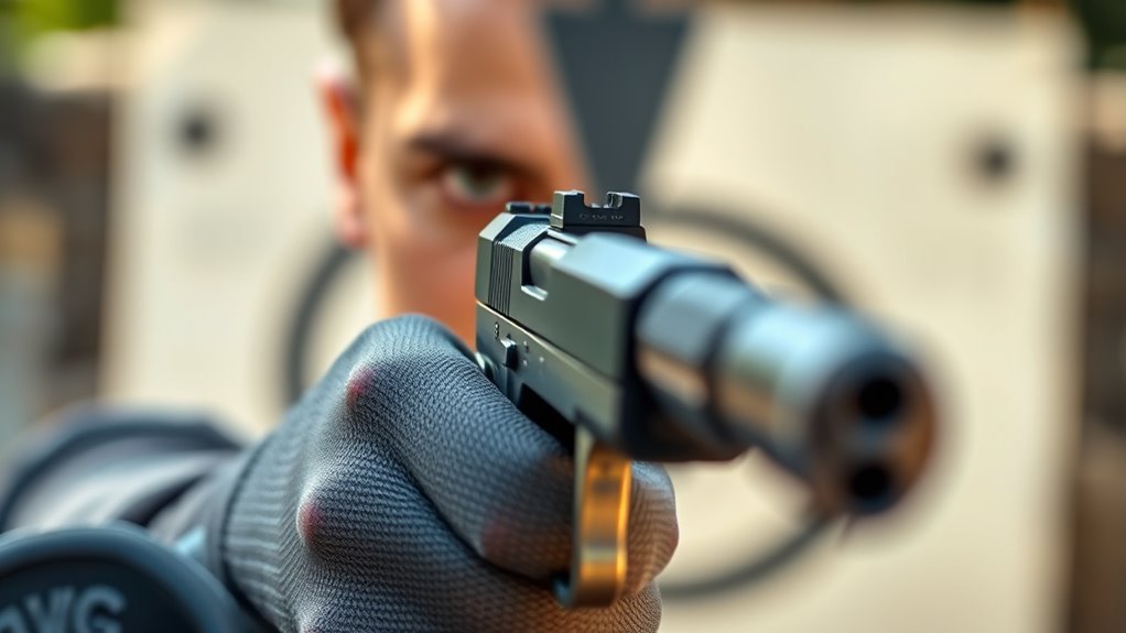 align sights with focus