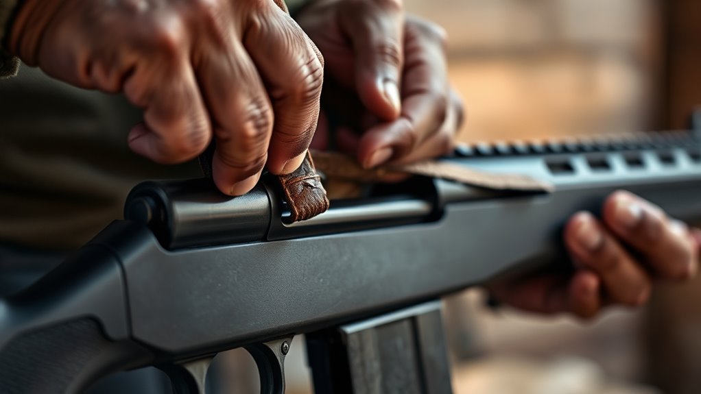 attaching sling to rifle