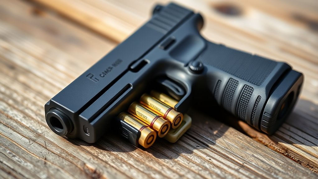 average pistol magazine capacity