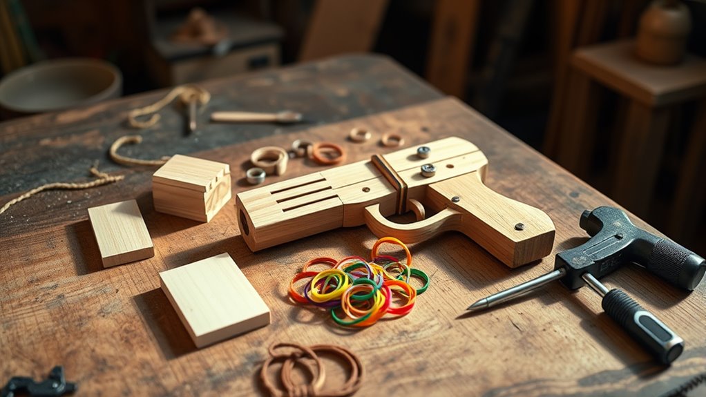 build a simple rubber band gun