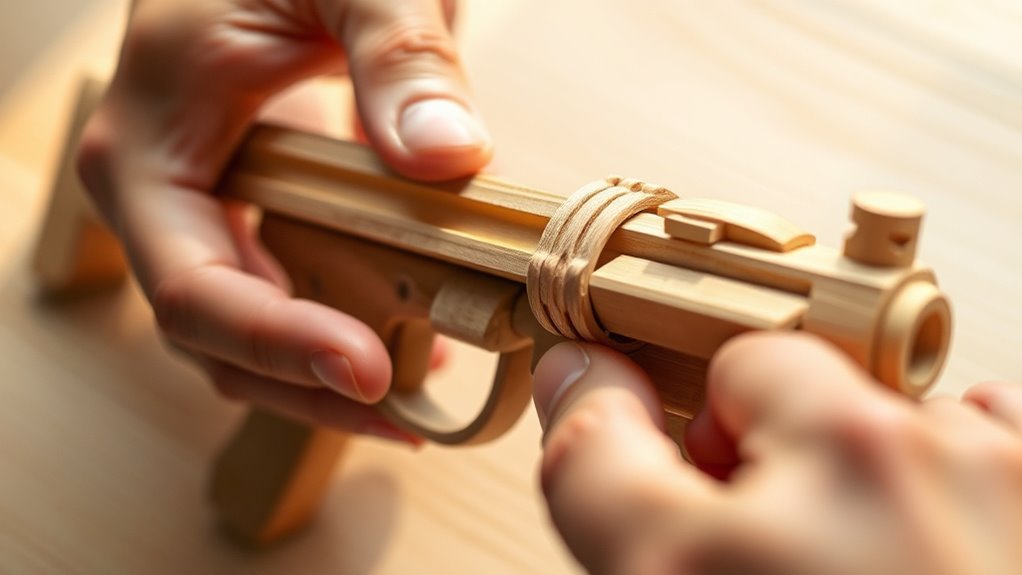 build sturdy rubber band gun