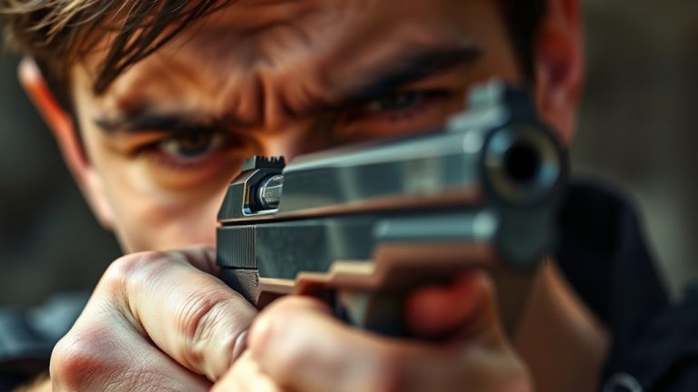 closing one eye during shooting