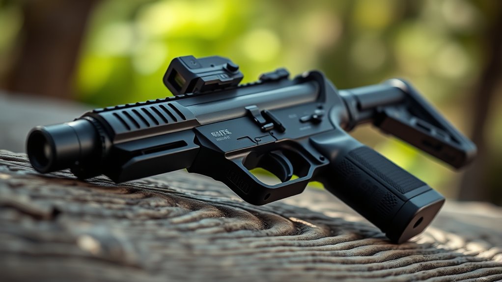 compact firearm with pistol configuration