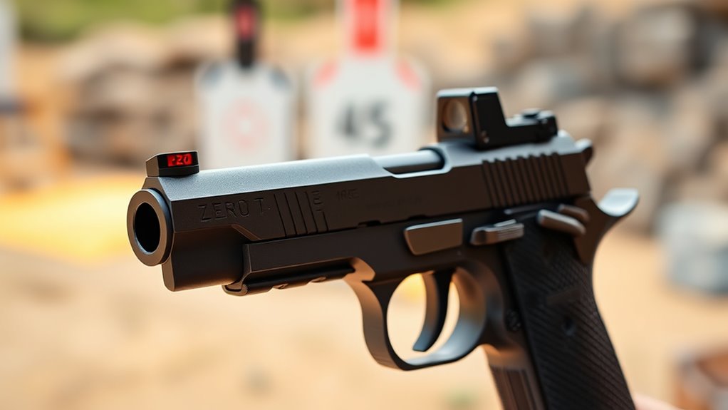 consider target range and ballistics