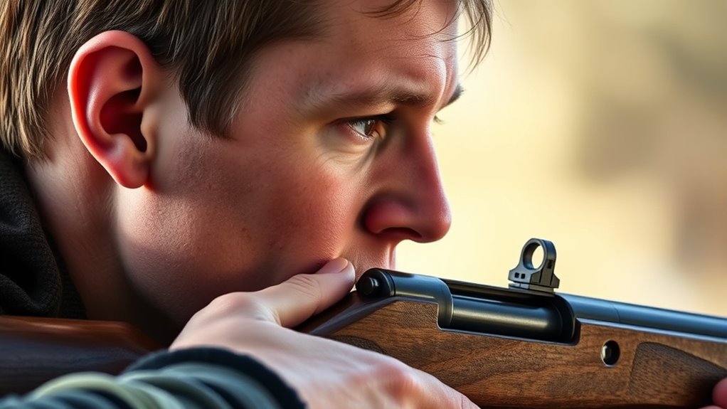 consistent cheek and sight alignment