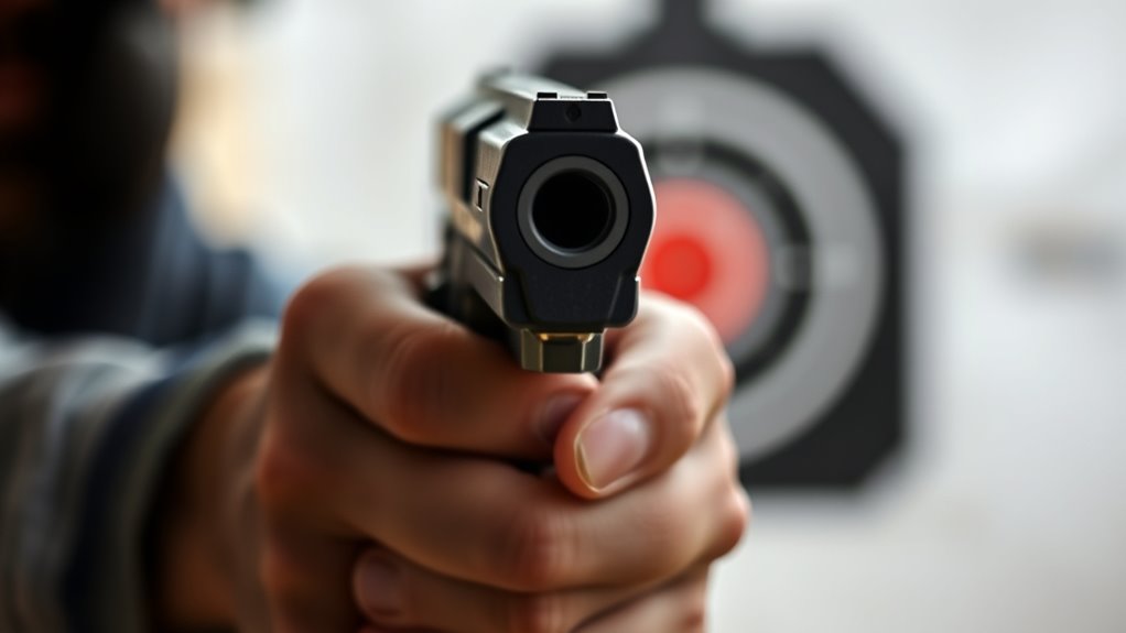 focus on the front sight
