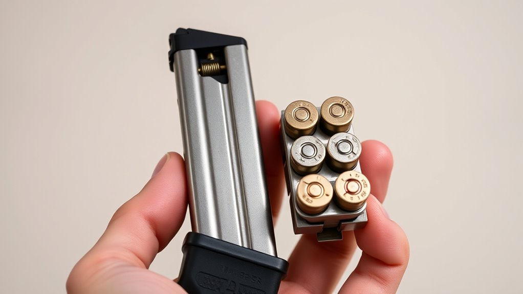 identifying pistol clip or magazine