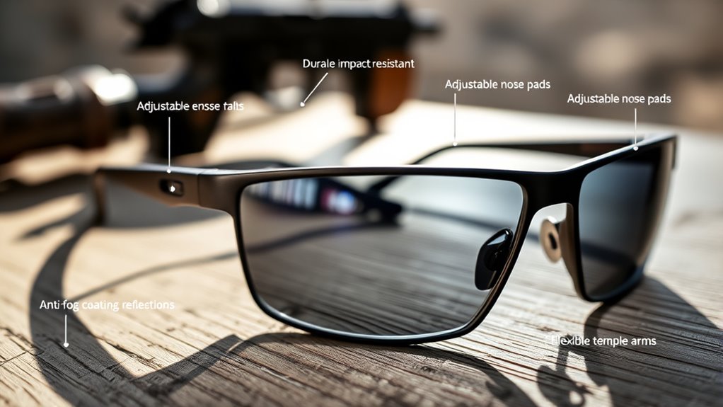 impact resistant clear comfortable