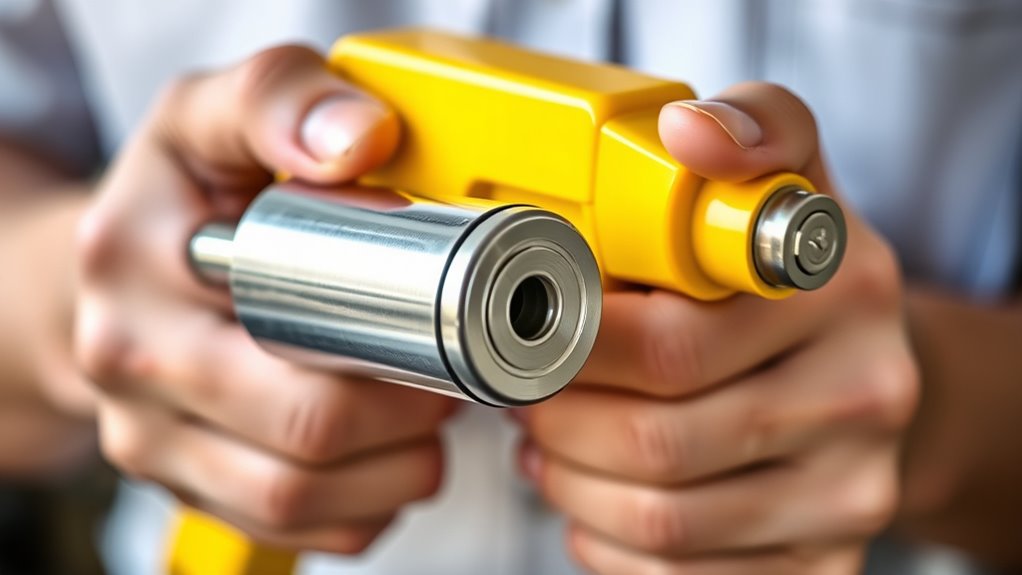 insert and secure grease cartridge