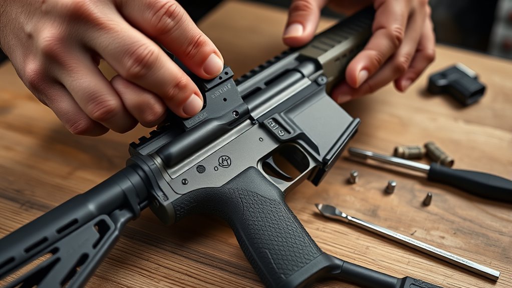 install angled foregrip securely