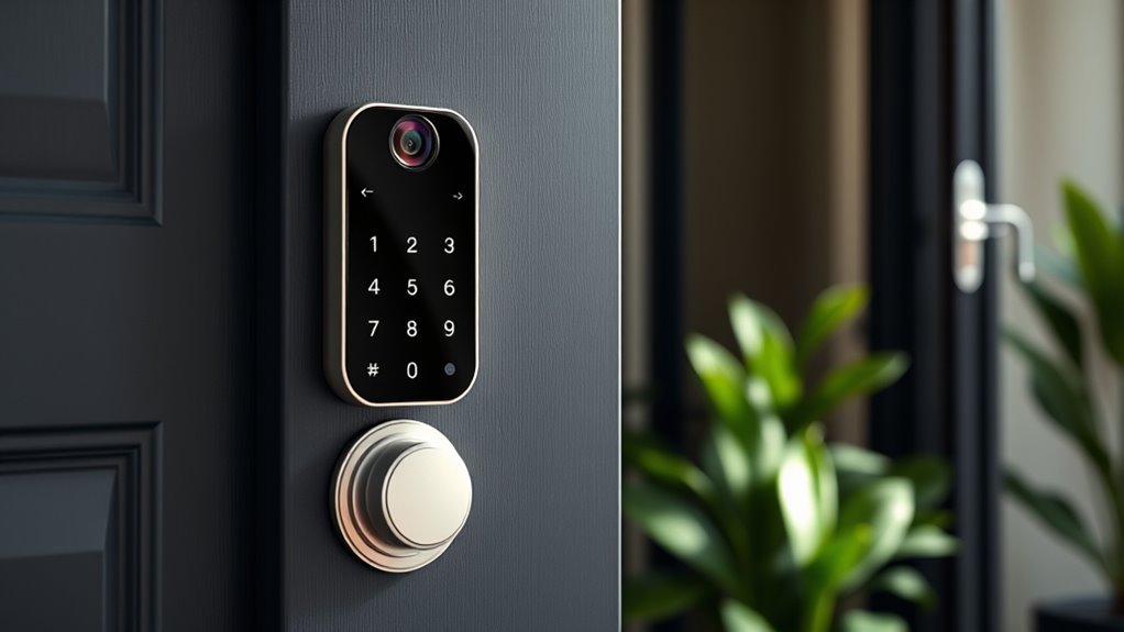 keyless camera door locks