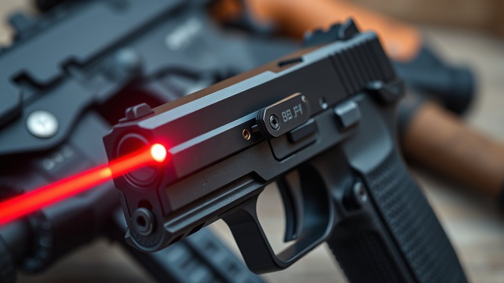 laser visibility mounting activation