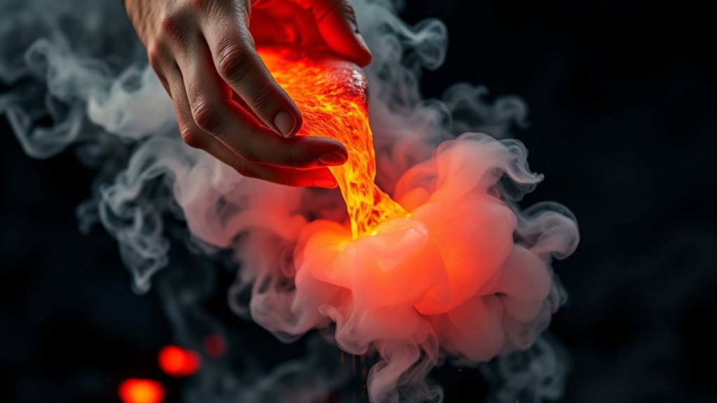 lava meets air creates stone