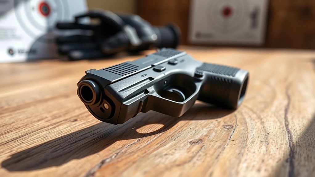 left handed ergonomic pistol features