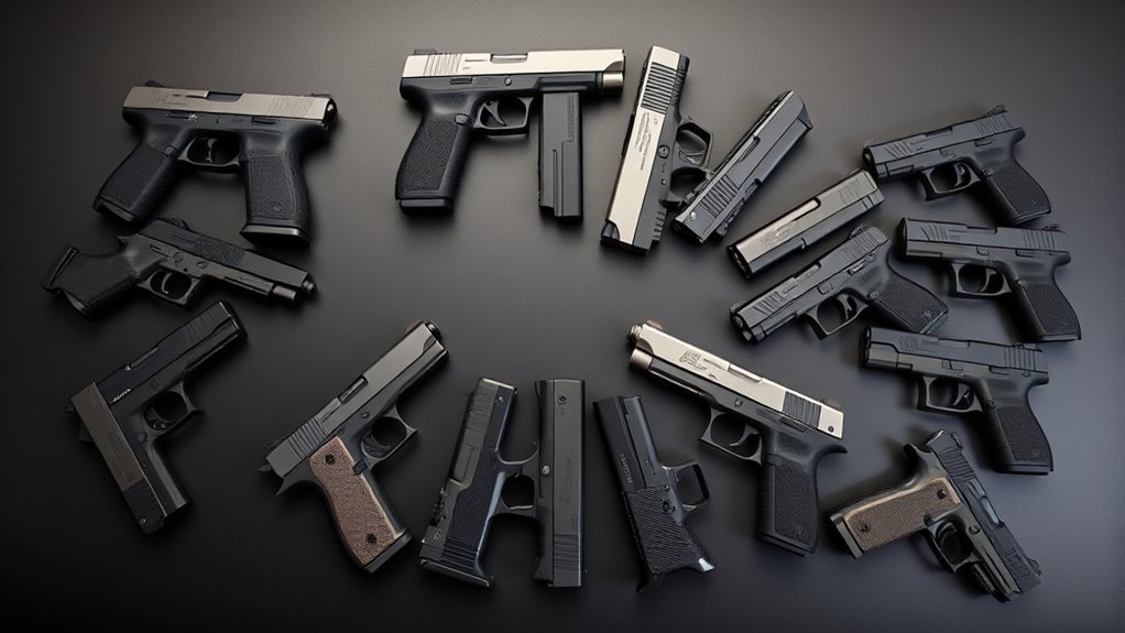 left handed ergonomic pistol features