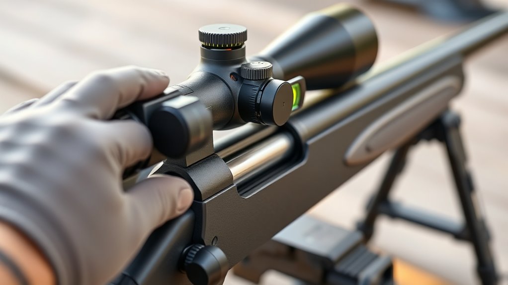 level rifle and scope